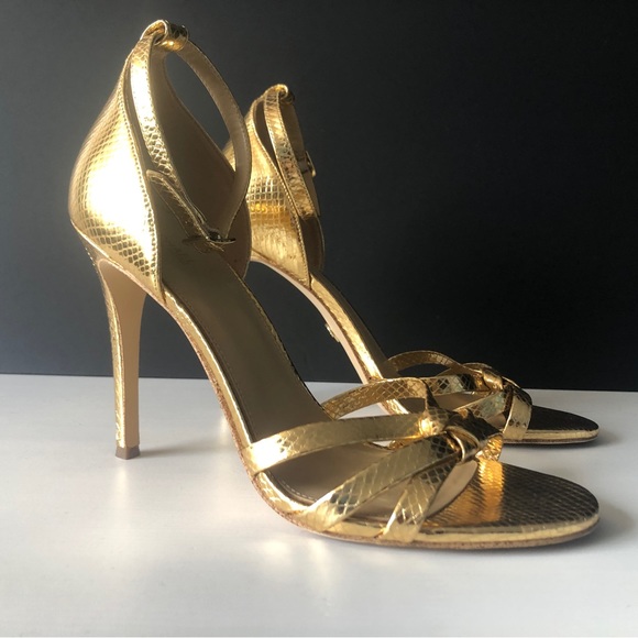 Michael Kors Gold Height Heels US 10 - Picture 4 of 12